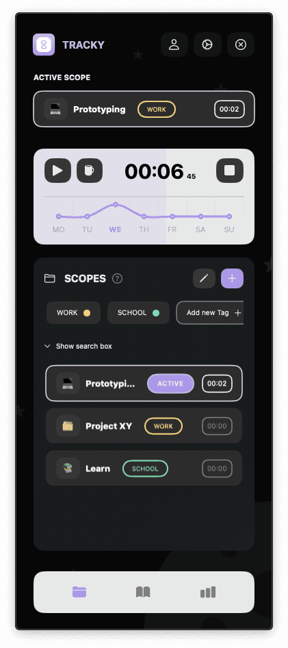 Tracky - Simple Time Tracking
